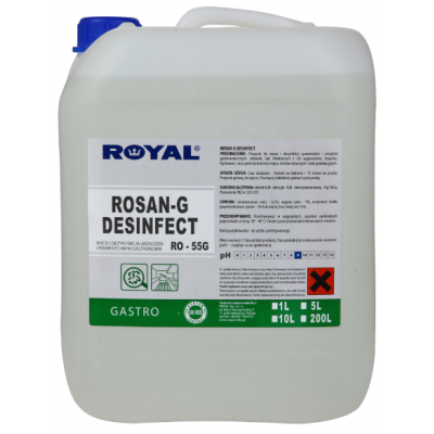 Royal Rosan G Desinfect 5 l płyn do dezynfekcji w gastronomii